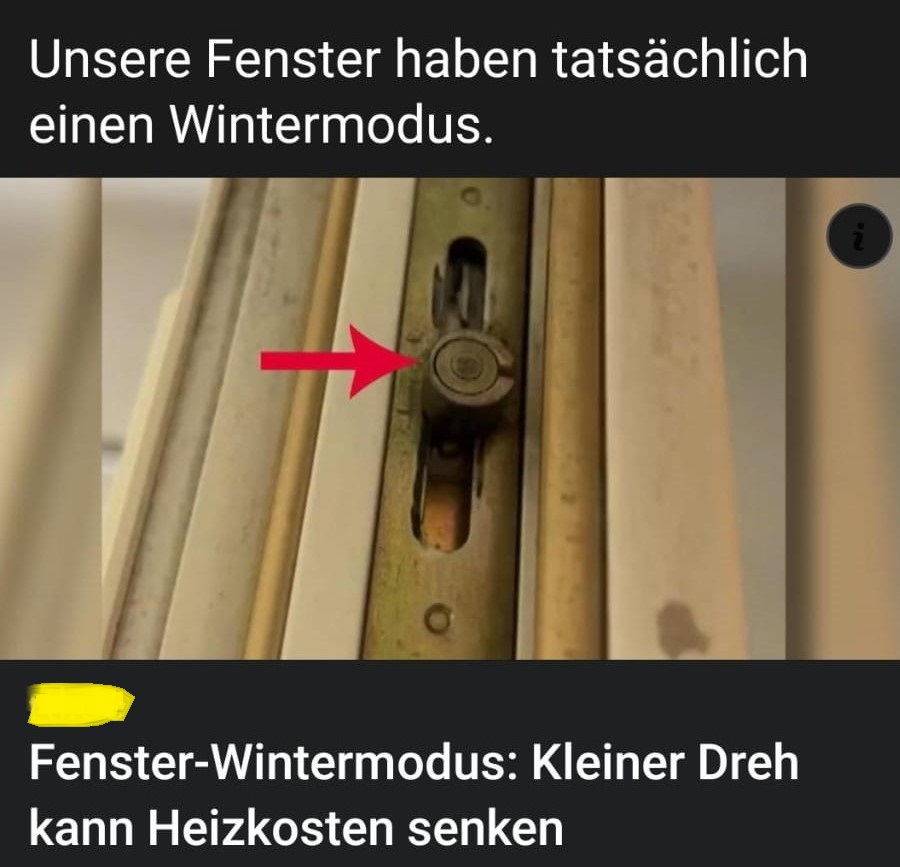 Fenstereinstellungen