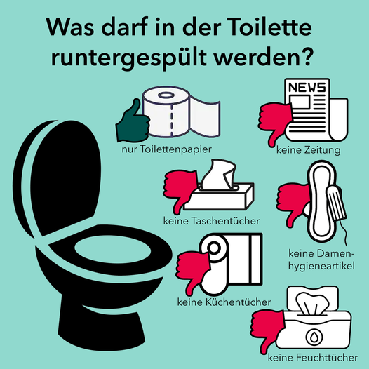 WC-Verstopfung – was darf hinein, was nicht?