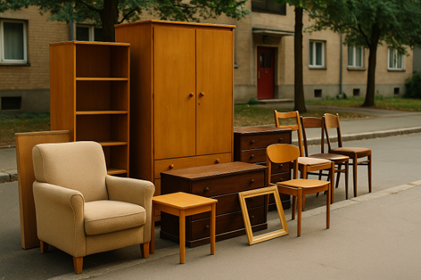 Möbel am Straßenrand